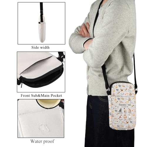 Cats Lover Gift Things I Do in My Spare Time Cat Crossbody Bag Pet Owner Gifts Cats Mom Gifts Funny Kitten Crossbody Purse3