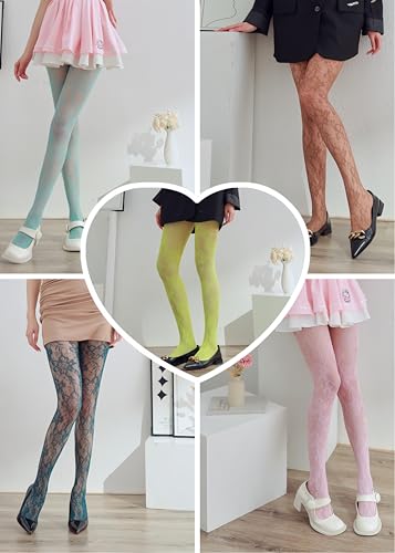Image of Sahabowi Fishnet Pantyhose For Women Sheer High Waist Tights Control Top Mesh Stockings, Pantyhose12