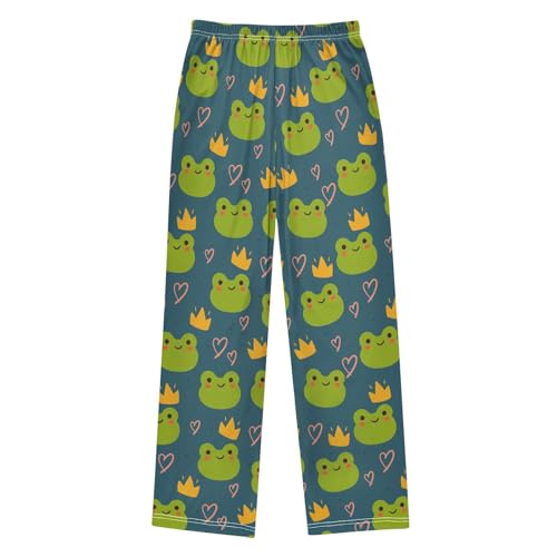 Pajamas Pants Soft Cute Frog Long Sleep Pjs Lounge Pajama Bottoms Elastic Waist with Pockets2