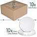 Cake Carrier - Cake Boxes 10 x 10 x 5 And Cake Boards Brown Box 10 Inch Set , Cake Box with Window, Color Brown, Cake Board is round, Cake Supplies, 10 Pack of Each.