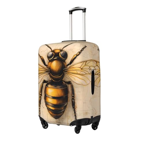 Bee Elastic Travel Luggage Cover, Washable Spandex Suitcase Protector, Anti-Scratch Fits 18-32 Inch2