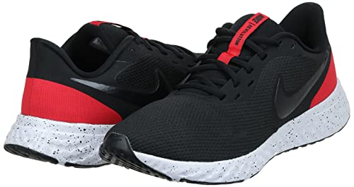 Image of Nike Men's Revolution 5 Wide Running Shoe, Black /Anthracite-university Redwhite, 7 Wide