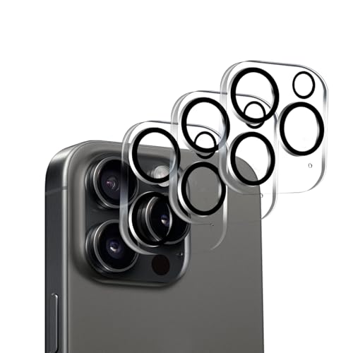 BLEUM CADE 3 Pack Camera Lens Protector for iPhone 14 Pro/iPhone 14 Pro Max Full Coverage Anti-Scratch 9H Hardness Tempered Glass