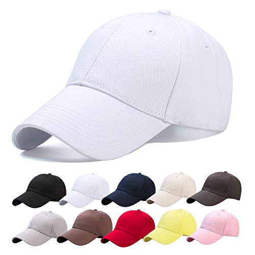 OCTERING Casquette de baseball unisexe en coton - Couleur pure - - taille unique