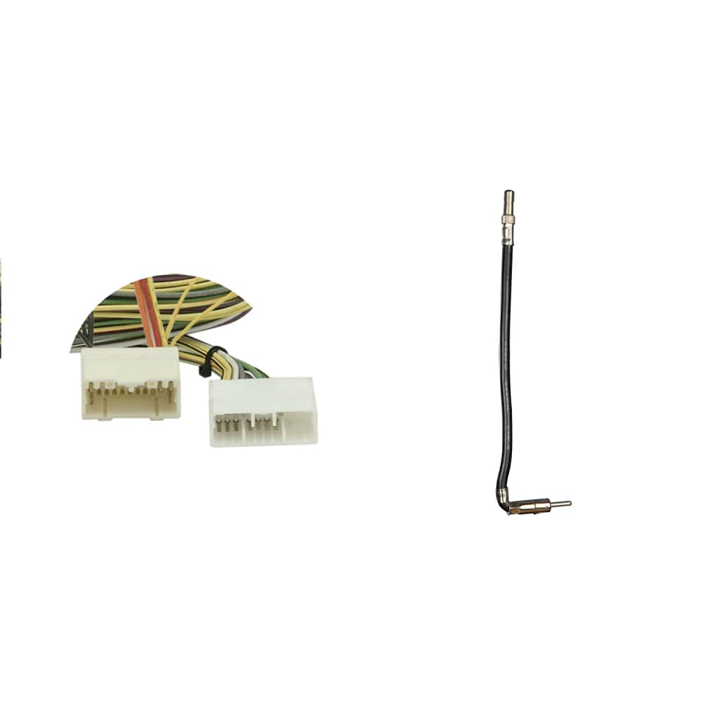 Metra 70-6512 Dodge Ram 2002-04 Amp Bypass Harness (NOT Radio Harness) & 40-CR10 Chrysler/Dodge/Jeep/Ford/GM 2002-Up Car Antenna Adapter