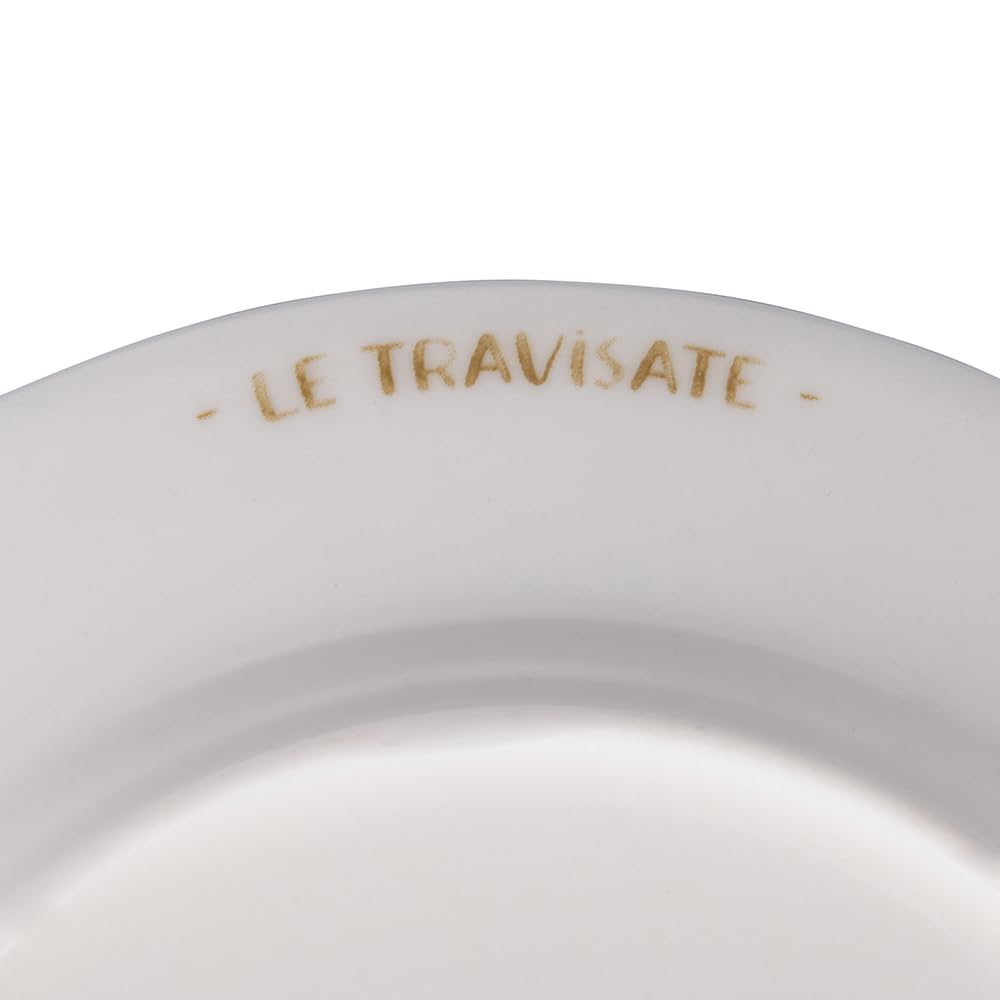 Set 6 Piatto frutta 19 cm in porcellana new bone China, Le Travisate