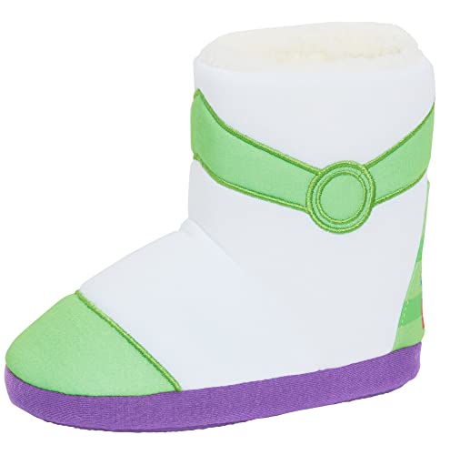 Buzz Lightyear - Botas de zapatilla para niños de Toy Story - Zapatillas de vestir con forro polar...