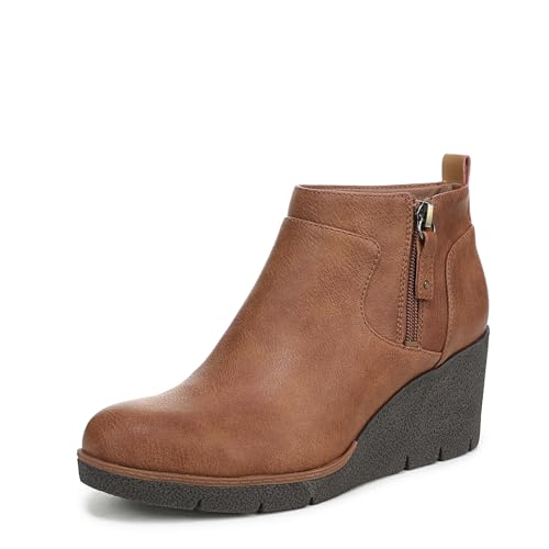 Dr. Scholl's Women's Bianca Ankle Boot, Honey Brown Smooth, 8
