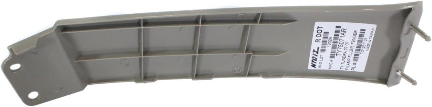 DAT AUTO PARTS Front Right Passenger & Left Driver Side Bumper Fender Extension Set Of 2 Replacement For 2008-2017 Toyota Sequoia Gray Smooth TO1242100 TO1243100 539310C901 539320C901