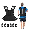 Henkelion Adjustable Weighted Vest for Men Women Weights Included, 4-10lbs/11-20lbs Body Weight Vests Adjustable for Running, Training Workout, Jogging, Walking