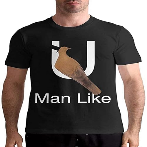 Photo de Bon IVER Men's Basic Graphic T-Shirt Tops T-Shirt Black L