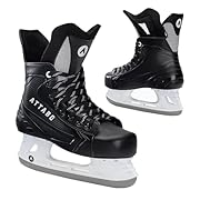 ATTABO Кънки за хокей мъже в черно Размер 46 EU...