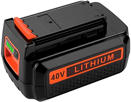 40 Volt MAX 3.0Ah Lithium Replacement Battery for Black and Decker 40V Battery LBX2040 LST136 LBXR2036 LBXR36 LHT2436 LCS1240 LBX1540 LBX36 LSWV36 LST540 LST136W Black+Decker Lithium Ion Battery