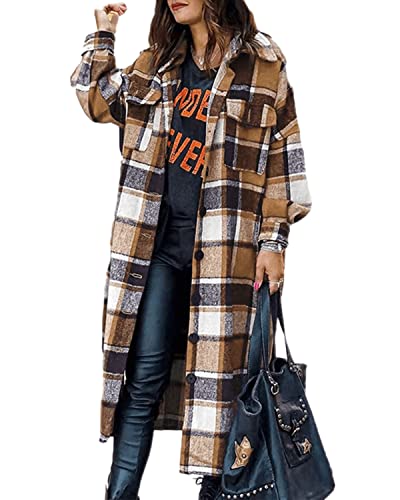 Amazon.com: Womens Collared Faux Woolen Single Breasted