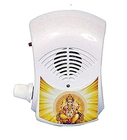 SITARAMAN Collection Electric Mantra Just Plug & Play Electric Religious Continuous, Bell 10 in 1 Machine Spiritual Devotional for Peace & Meditation (3.5 Inches) (Plastic, Multicolor)