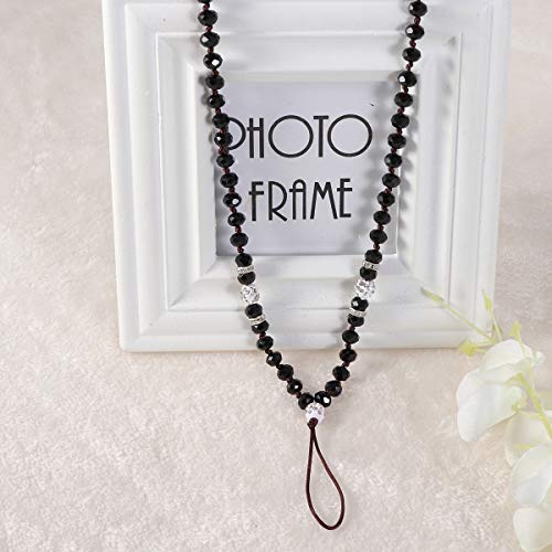 Hemobllo — Cordão de corrente de cristal com contas antiperda para telefone celular e alça para pend