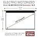 Akia Screens 125 inch Motorized Electric Remote Controlled Drop Down Projector Screen 16:9 8K 4K HD 3D Retractable Ceiling Wall Mount Black Projection Screen Office Home Theater Movie AK-MOTORIZE125H