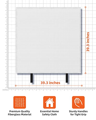 Jemay Fire Blanket,Fiberglass Fire Suppression Blanket For Kitchen,Fire Blankets Emergency For People,Emergency Blanket With Heat Insulation,Emergency Survival Safety Cover For Camping,School,2-Pack #TOP4