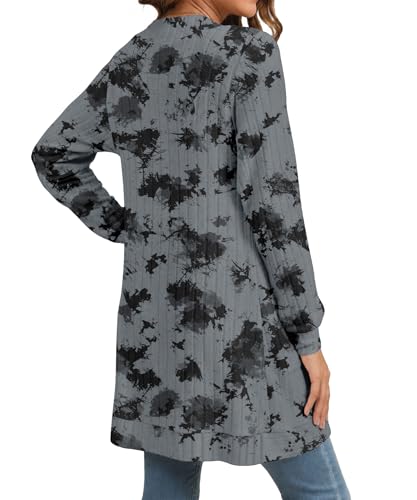 Image of YSYOKOW Cardigan Sweaters for Women Long Sleeve Open Front with Pockets | Long Cardigans for Women Lightweight Soft Casual Dressy Loose Fit Cardigan Sweater with Pockets for Work and Office