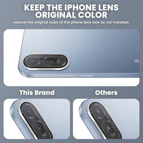 Image of FIRST MART Silver Camera Ring Guard Protector for Redmi A7 Pro | Tempered Glass with Metal Alloy Rings, HD Clear, Scratch Resistant, Case-Friendly | Pack of 1