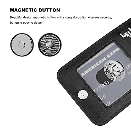 Kihuwey Compatible With Iphone 13 Pro Max Case Wallet With Credit Card Holder, Premium Leather Magnetic Clasp Kickstand Heavy Duty Protective Cover For Iphone 13 Pro Max 6.7 Inch(Black) #TOP6