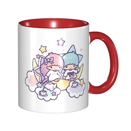 リトルツインスターズ マグカップ 330ml ティーカップ コーヒーカップ カップ セラミック Mug Cup 軽量 直接ドリップ おしゃれ かわいい 電子レンジ対応 グッズ オフィス 家用 プレゼント