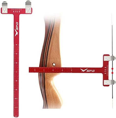 SOPOGER Archery Bow Square T Shape Bow Square Ruler Bowstring Measurement Tool Bow Turning Kit for Recurve Bow and Compound Bow Accessories SOPOGER Archery Bow Square T Shape Bow Square Ruler Bowstring Measurement Tool Bow Turning Kit for Recurve Bow and Compound Bow Accessories
