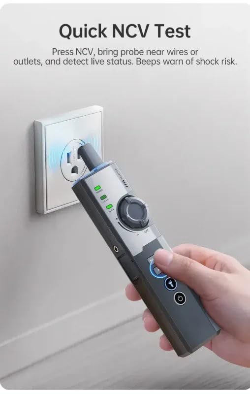 FNIRSI LPM10 Multifunktionaler Netzwerkkabel-Tester mit PoE, NCV und Tracking – Längenmessung, Wiremap RJ45/RJ11, 2,4 Zoll TFT Display – Professionelles Werkzeug für LAN und Netzwerk