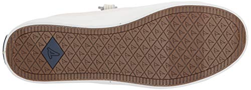 Sperry Womens Crest Vibe Linen Sneaker, White, 5 #TOP3