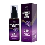 Anti Frizz Hair Serum for - 2 In1 Frizz Control &Heat Protectant with Camellia Japonica Seed Oil for Frizzy, Dry & Damaged Hair - Nourishes and Repairs Hair for Shine and Softness 60mL(2.028 fl.oz)