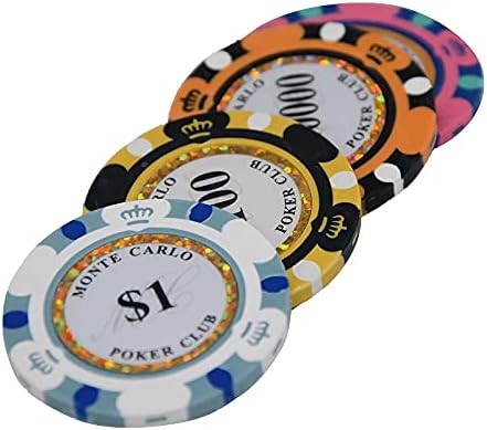 Miniatura 3 de Fichas de póquer Clay Monte Carlo de 0.49oz - Pack de 50 fichas