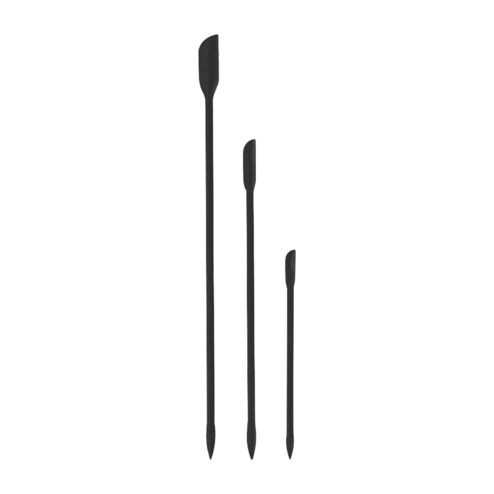 3Pcs Silicone Spatula Nonstick Butter Mixer for Bottle Ketchup Peanut Butter Black | Nonstick Utensils | Silicone Spatula-image-45