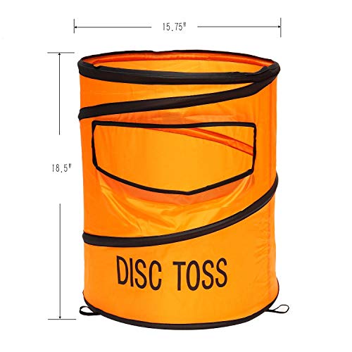 Win SPORTS Folding Disc Toss Game Set - Flying Disc Toss Dunk Game Set - Includes 2 Disc Targets with Bean Bag & 2 Flying Discs & Carrying Case - Great for Backyard,BBQs,Tailgating