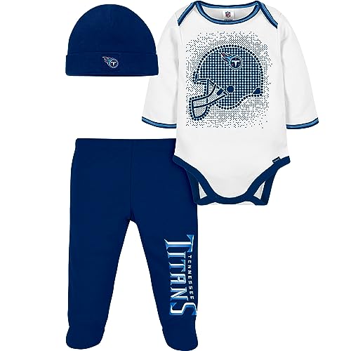 Image of Gerber Unisex Baby NFL Team Footed Pant and Bodysuit Gift Set