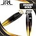 JRL Professional | FreshFade 2020T-G Gold Trimmer | Professional Hair Trimmer w/Cool Blade Technology | Rechargeable w/Stainless Steel Blades and Corrosion Proof (GOLD), Black