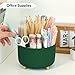 SKYDUE 360 Degree Rotating Desk Organizer, Dual-Purpose Pencil Pen Holder for Desk, Rotating Desk Pen Organizer with 5 Slots, Art Supplies, Pencil Cup for Office, School, Home