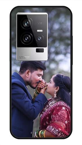 Image of NDCOM for Customised iQOO 11 5G Back Cover | Premium iQOO 11 Phone Case | iQOO 11 5G Mobile Cover DIY Personalised Photo Design | Customized Gift Custom Text Name Printed Glass Case