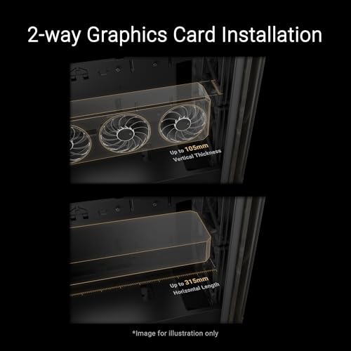 ASUS ProArt PA401 Paneau en Verre trempé – Boîtier PC ATX (Double Ventilateur jusqu'à 160 mm, Port USB Type-C 20 GB/s, 2 x USB-A 3.0, Installation Facile, Format Compact)