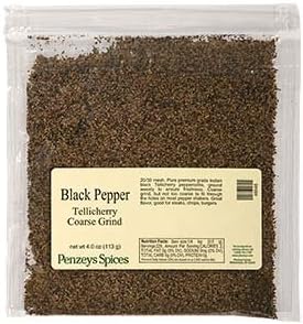 Black Pepper - Tellicherry Coarse Grind by Penzeys Spices 13.2 oz bag