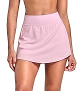 INGIA Womens Flared A-Line Tennis Skirts Lined with Side Pockets- Quick-Dry Sports Workout Tennis...
