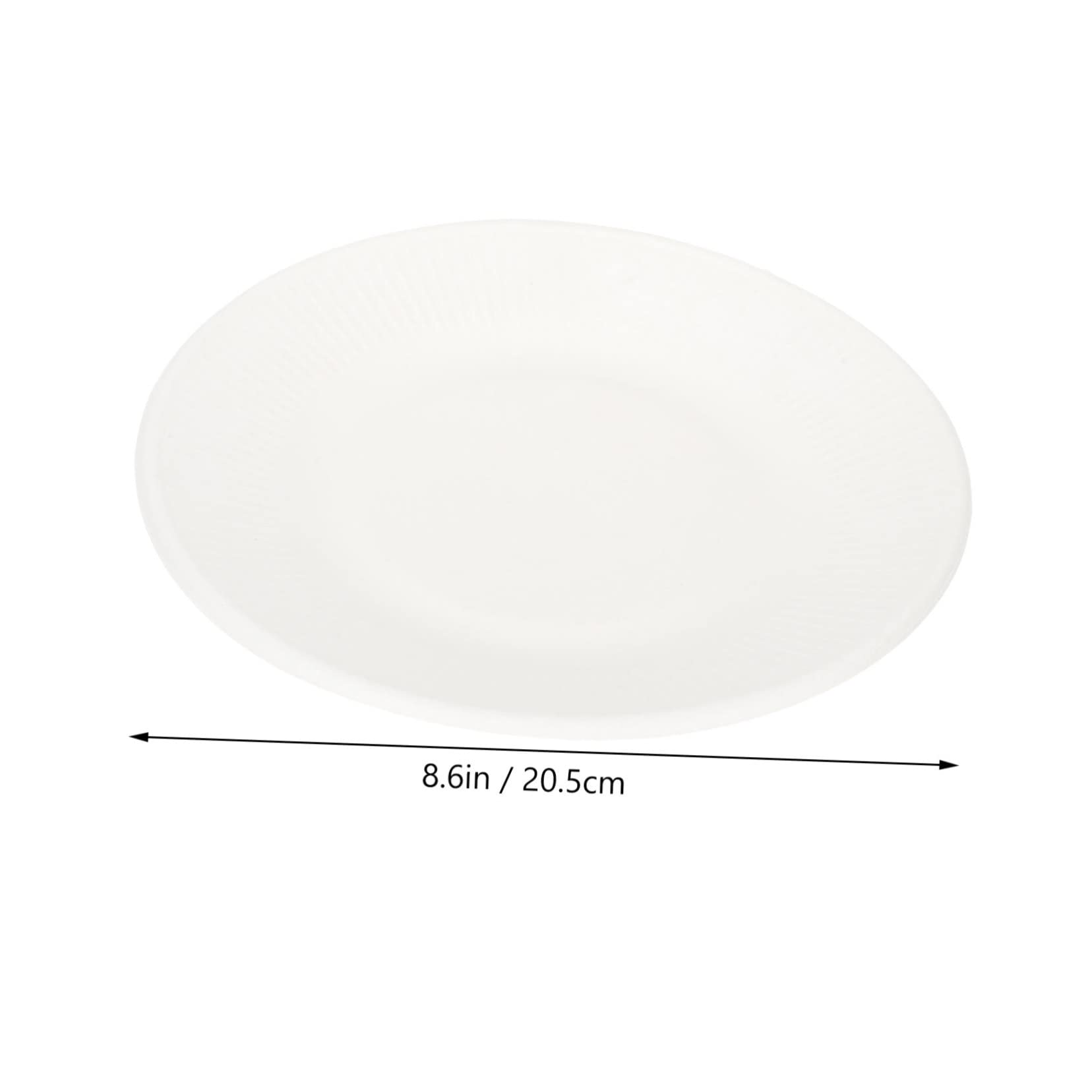 Vaguelly 50 pezzi Piatti Biodegradabili per e Matrimonio Piatti Usa e Getta per Picnic e Bbq per DIY Resistente e Non Deformabile