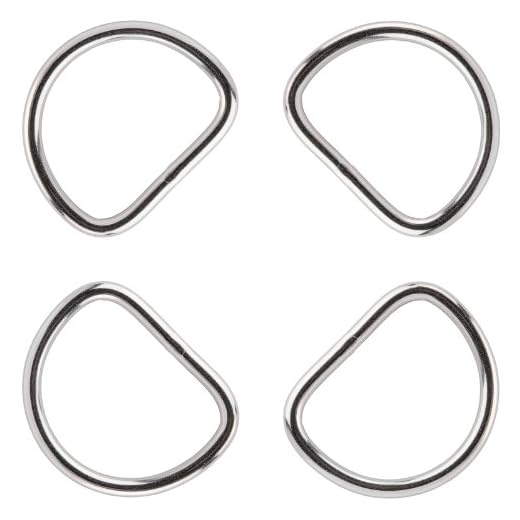 Stainless Steel D-Rings Pack of 25