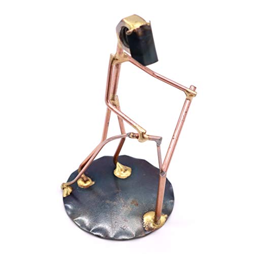 Welder Collectible Handmade Metal Art Figurine, Desk Accessories, Trophy, Boss Gift, Office Décor, Construction Worker