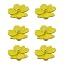 Lilac eight-petaled flower;6PCS;Yellow