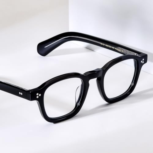 Image of HEPIDEM Acetate Glasses Frame Men Women Square Eyeglasses Optical Spectacles MZEPH