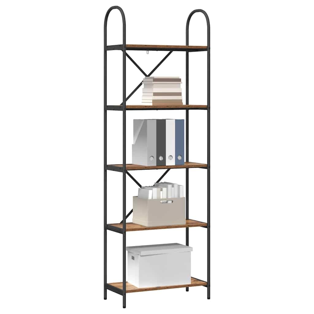 Libreria 5 Livelli 60x30x183 cm Scaffale Industriale