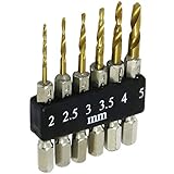 近与(KONYO) SUN UP ショートドリルセット8 下穴ドリル 6PC