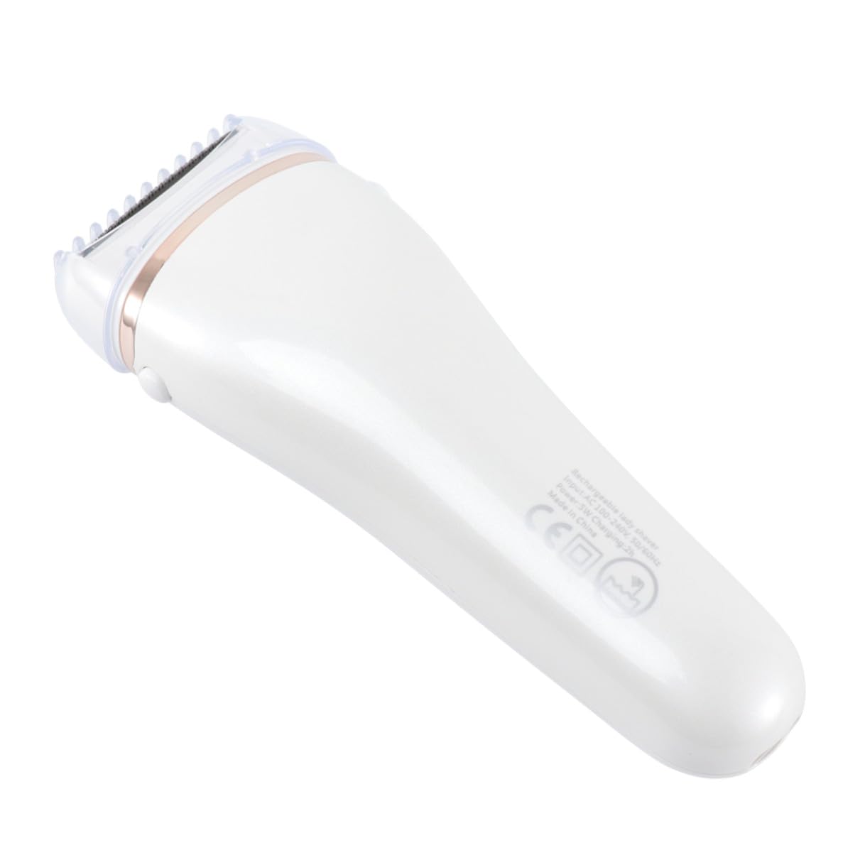 Depilatore Elettrico Donna Rasoio Elettrico Indolore per Corpo e Braccia in Abs e Acciaio Inossidabile Display LED e Ricarica USB
