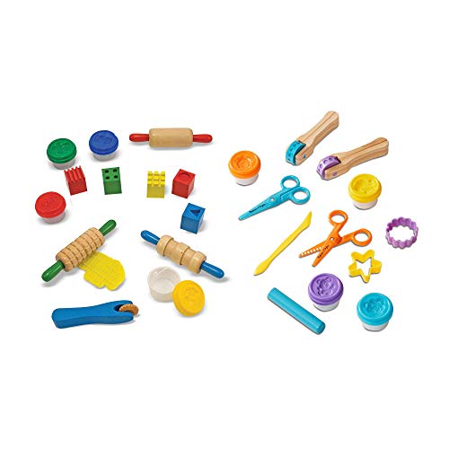 Melissa & Doug Clay Activity Bundle - Shape, Model, Mold and Cut, Sculpt & Stamp