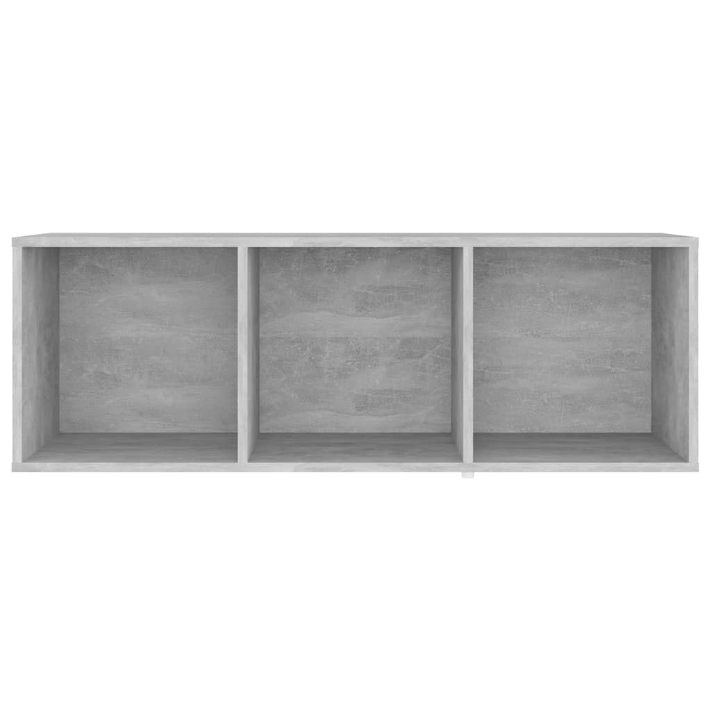 Mobile TV grigio cemento in legno 107 x 35 x 37 cm con 3 scomparti, versatile come tavolino TV, mobile basso, credenza, comò per soggiorno e home theatre